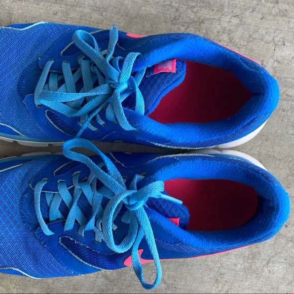 Nike | Flex Experience Blue & Pink RN 3 Shoes 8.5 - Picture 7 of 8